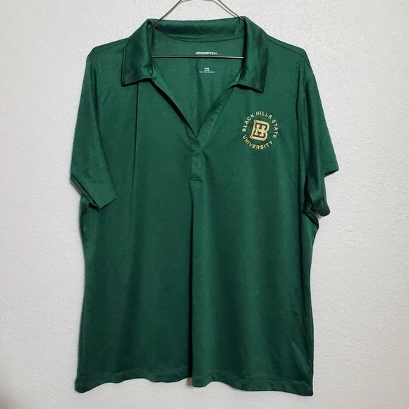 Black Hills State University BHSU Ladies Polo Shirt XXL Green South Dakota - Picture 1 of 7
